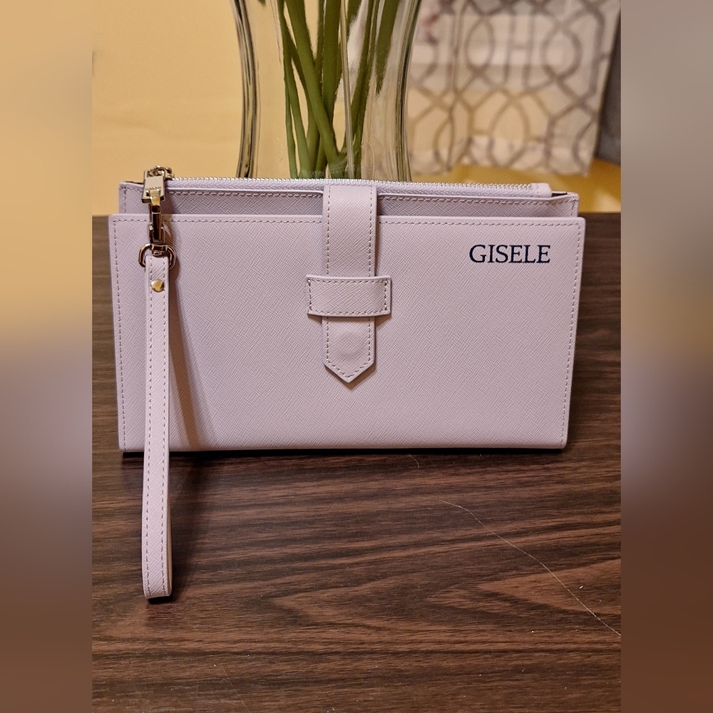 Violet Travel Wallet with RFID Protection